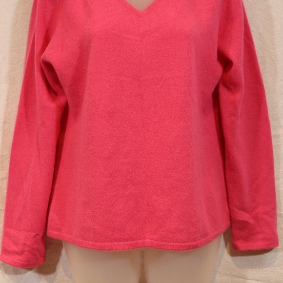 Pursuits LTD Pink 100% Cashmere Sweater Super Soft Medium Classic Fit - Picture 4 of 11
